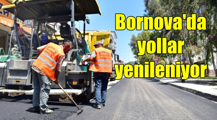 Bornova'da yollar yenileniyor