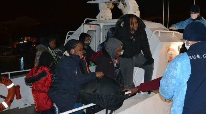 İzmir'de 36 kaçak göçmen kurtarıldı