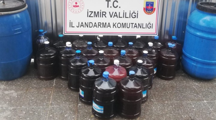 İzmir'de 800 litre kaçak içki ele geçirildi