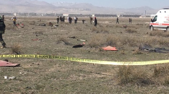 Konya'da askeri uçak düştü: 1 şehit!