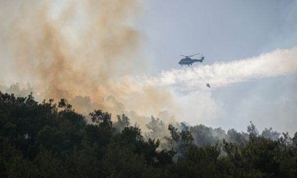 Foça'daki yangından kareler!