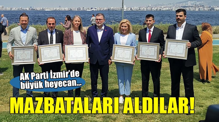 AK Parti İzmir'de mazbata heyecanı... Saygılı: 'İzmir için çalışan, üreten vekillerimiz'