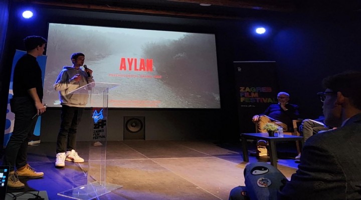 'Aylan' ismini verdiği kısa film senaryosuyla, Zagreb'te ödülü kaptı