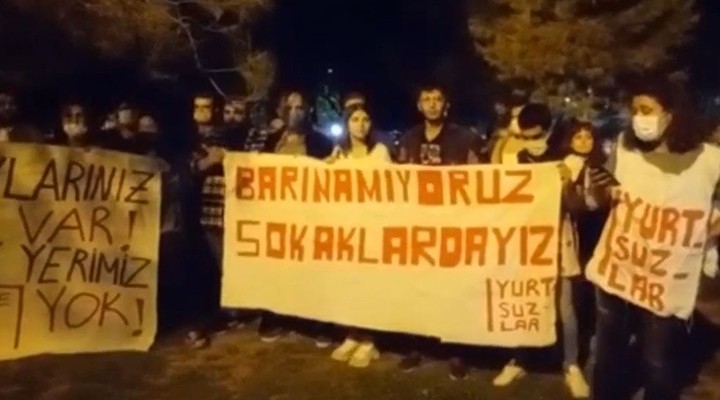 'Barınamıyoruz' eylemi yapan öğrenciler hakkında iddianame hazırlandı