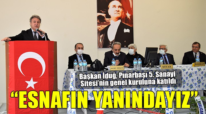 ''Bornova Belediyesi esnafın yanında''