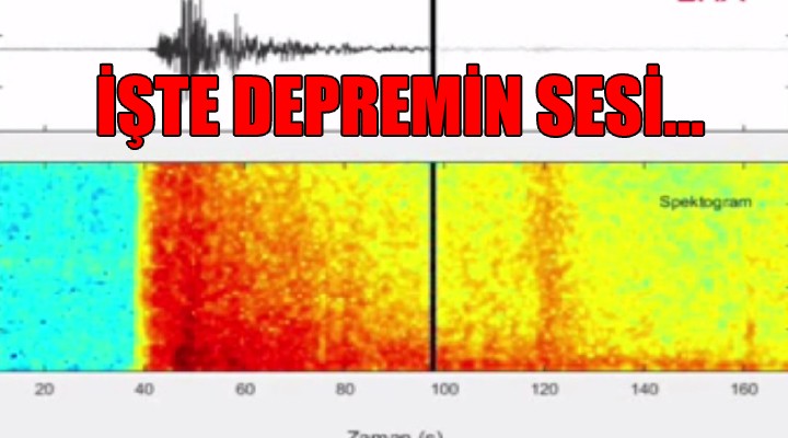 İşte depremin sesi...