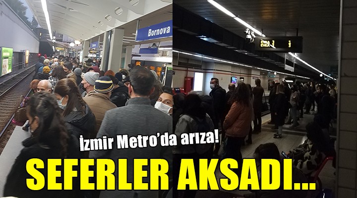 İzmir Metro'da arıza... SEFERLER AKSADI!