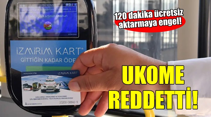 İzmir'de 120 dakika ücretsiz ulaşıma UKOME engeli!