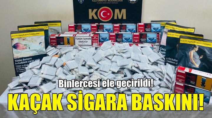İzmir'de kaçak sigara operasyonu!