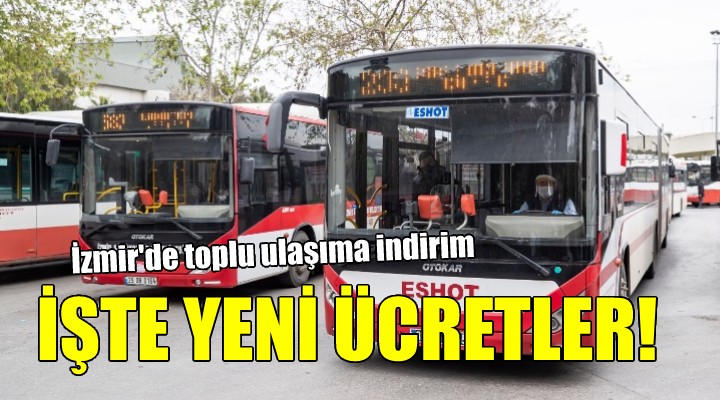 İzmir'de toplu ulaşıma indirim!