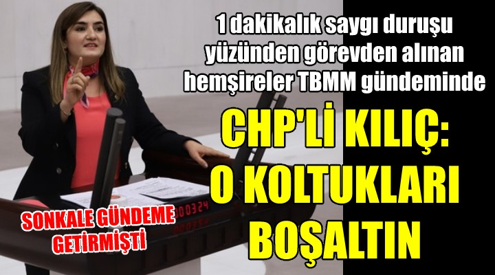 1 dakikalık saygı duruşu yüzünden görevden alınan hemşireler TBMM gündeminde