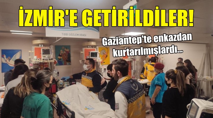 10 yaralı, tedavileri için İzmir'e getirildi!
