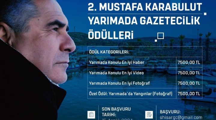 2. Mustafa Karabulut Yarımada Gazetecilik Ödülleri'ne başvuru için son günler!