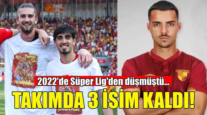 2022'de Süper Lig'den düşmüştü... Göztepe'de 3 isim kaldı!