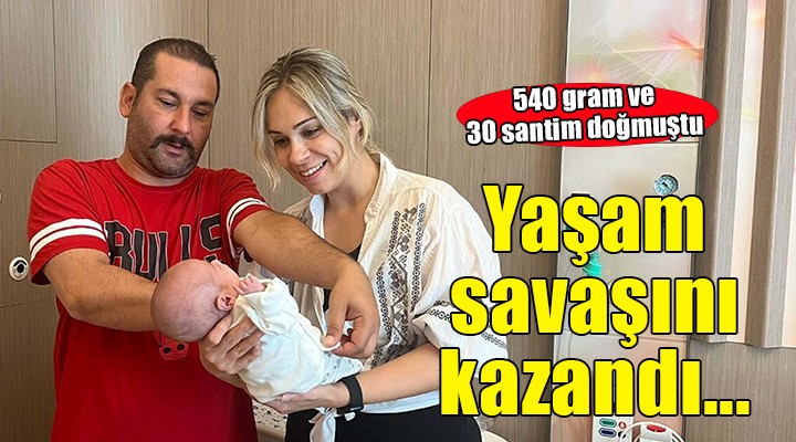 30 santim olarak doğan Kartal bebek yaşam savaşını kazandı