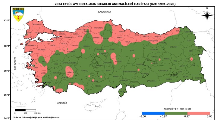 53 yılın en sıcak 7'nci Eylül ayı!