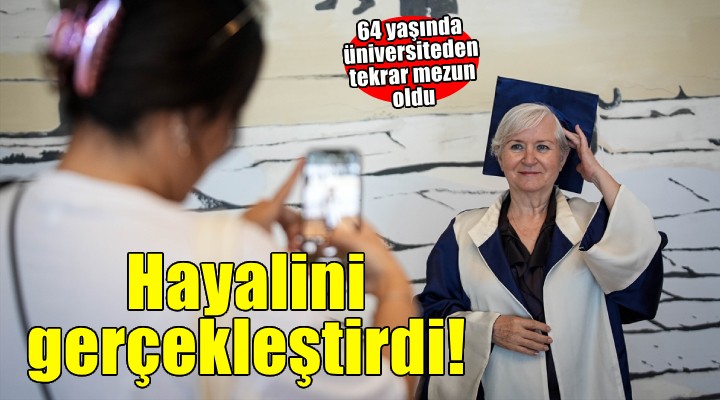 64 yaşında hayalini gerçekleştirdi yeniden kep attı