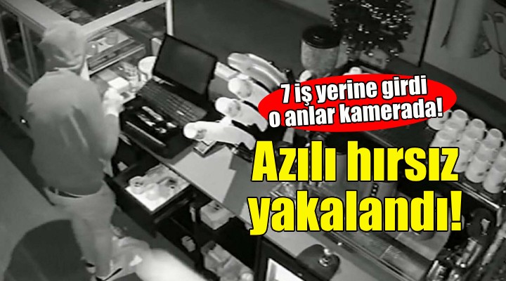 7 iş yerine girdi... Hırsızlık anları kamerada!