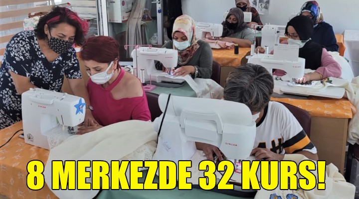 8 merkezde 32 farklı kurs!