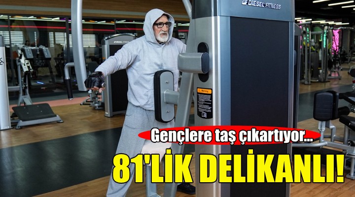 81'lik delikanlı... Gençlere taş çıkartıyor!