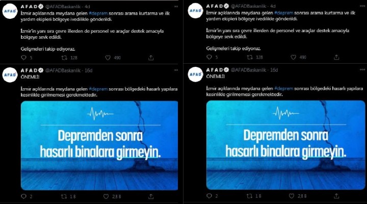 AFAD'dan, 'Hasarlı binalara girmeyin' uyarısı