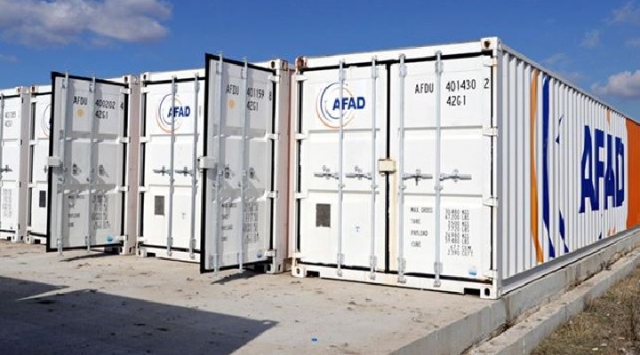 AFAD'ın konteynerleri soyuldu