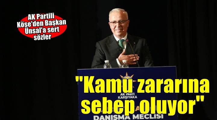 AK Parti İlçe Başkanı Selahattin Köse: Karşıyaka çöp dağlarına, pis kokuya, çukur yollara mahkum edilmiştir