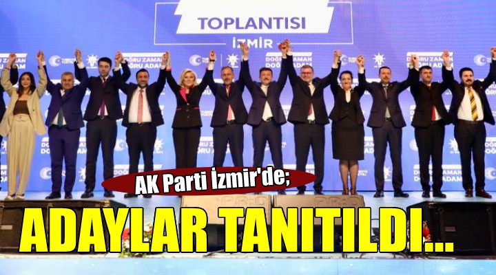 AK Parti İzmir'de milletvekili adayları tanıtıldı