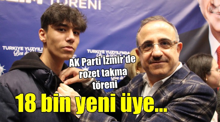 AK Parti İzmir'de rozet takma töreni...