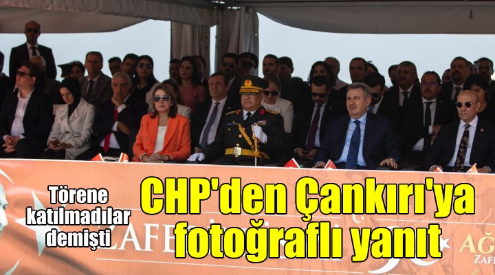AK Partili Çankırı'nın tören çıkışına CHP'den fotoğraflı yanıt!