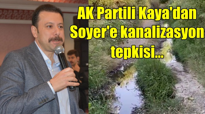 AK Partili Kaya'dan Soyer'e kanalizasyon tepkisi...