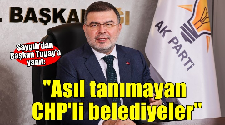 AK Partili Saygılı: İzmir'i asıl tanımayan CHP'li belediyeler!