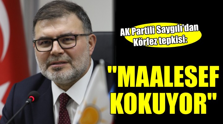 AK Partili Saygılı'dan Körfez tepkisi: ''Maalesef kokuyor''