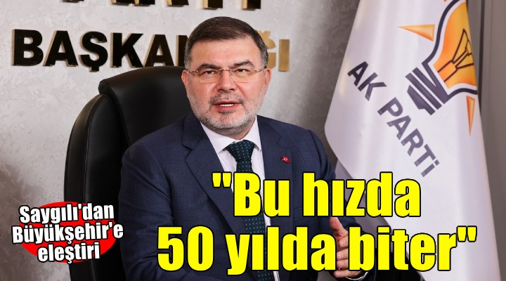 AK Partili Saygılı'dan yağmur suyu ve kanalizasyon ayrıştırma eleştirisi...