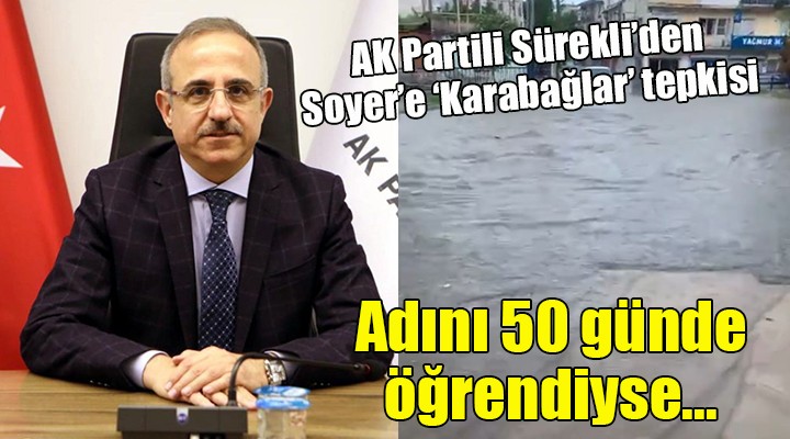 AK Partili Sürekli'den Soyer'e Karabağlar eleştirisi... 