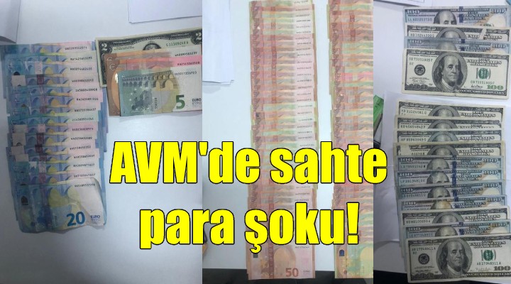 AVM'de sahte para şoku!