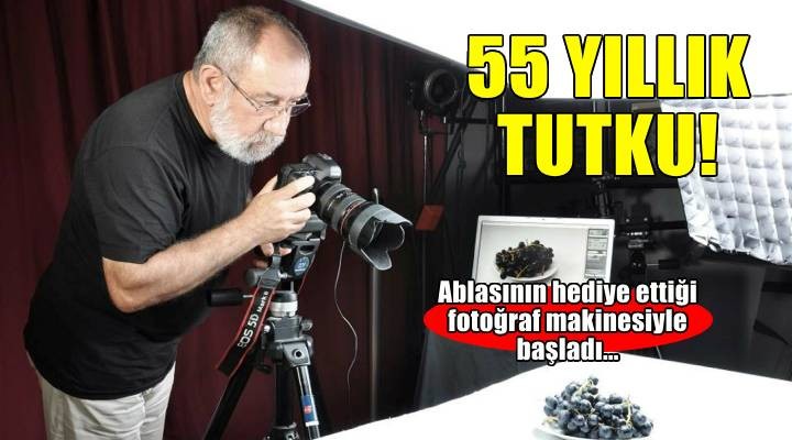 Ablasının hediye ettiği fotoğraf makinesiyle başlayan 55 yıllık tutku