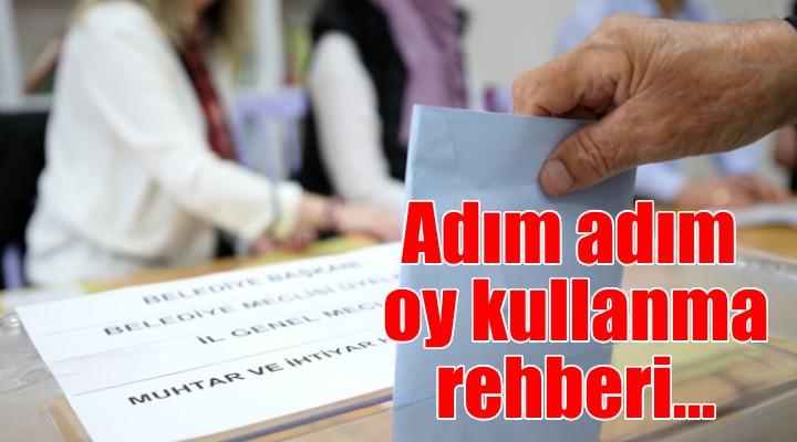 Adım adım oy kullanma rehberi!