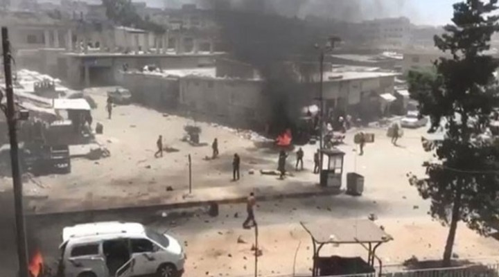 Afrin'de pazar yerinde patlama!
