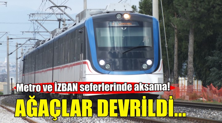 İzmir'de sağanak ve fırtına ulaşımı olumsuz etkiledi!