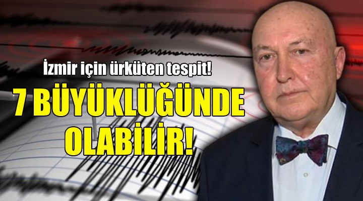 Ahmet Ercan: İzmir'de 7 büyüklüğünde deprem olabilir!