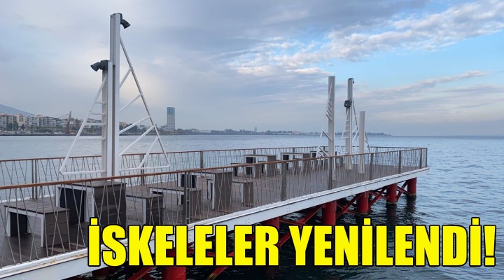 Ahşap iskeleler yenilendi!