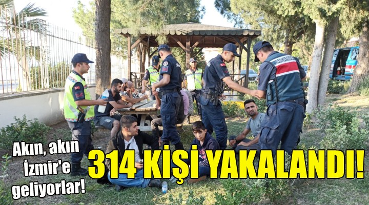 Akın, akın İzmir'e geliyorlar... 314 kişi yakalandı!