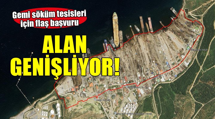 Aliağa'da gemi sökümü için alan artışı talebi!