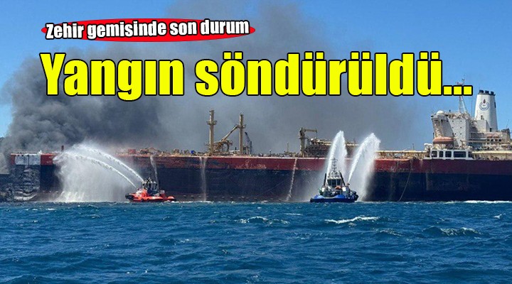 Aliağa'daki gemi yangını söndürüldü