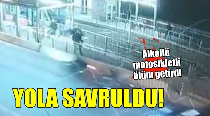 Alkollü motosikletli ölüm getirdi!