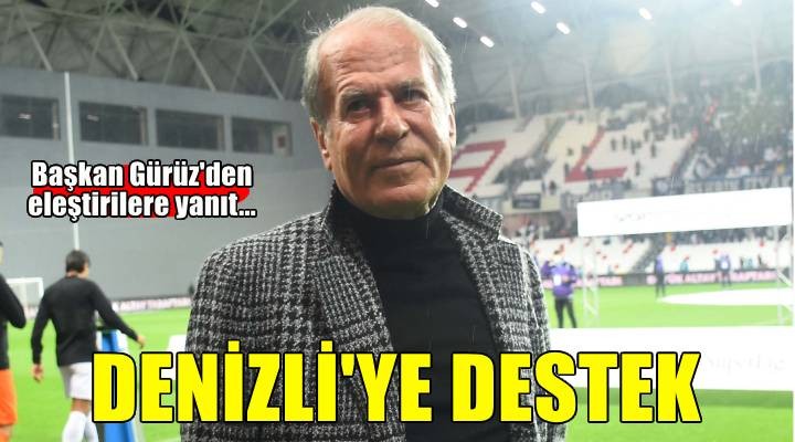 Altay'da Mustafa Denizli'ye Başkan Gürüz'den destek