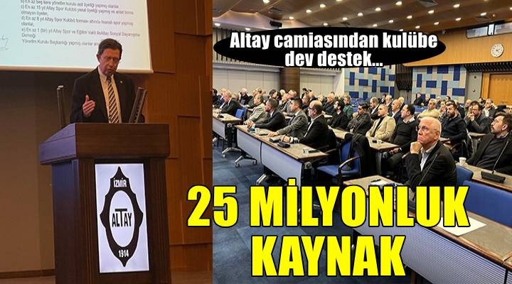 Altay'da camiadan 25 milyon TL'lik katkı