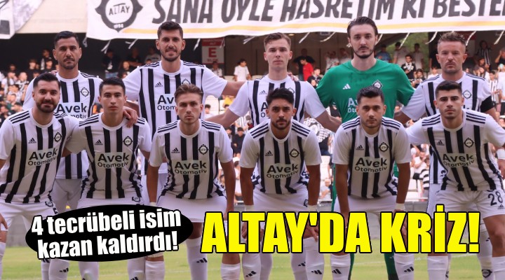 Altay'da kriz... 4 tecrübeli oyuncu kazan kaldırdı!