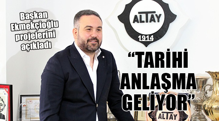 Altay'da Ekmekçioğlu projelerini açıkladı